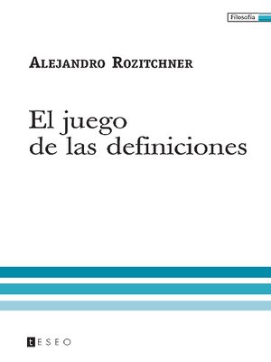 cover image of El juego de las definiciones